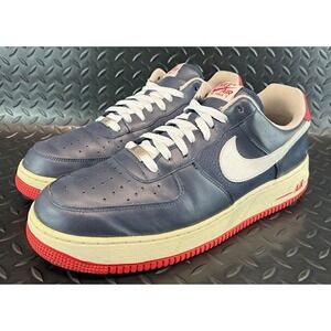 Nike Air Force 1 Low 07 Navy Blue Red White 315122-403 Mens sneakers size 13